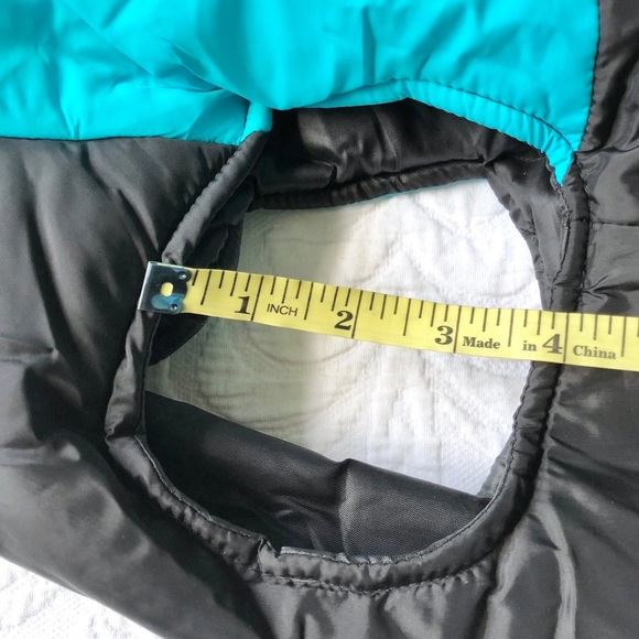Dog PUFFER Jacket Coat Black Turquoise M NWOT - Picture 9 of 11